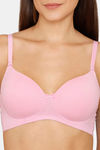 Rosaline Padded Non Wired 3/4th Coverage T-Shirt Bra - Lilac Chiffon — thumbnail 4